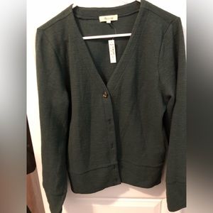 NWT Madewell hunter green top